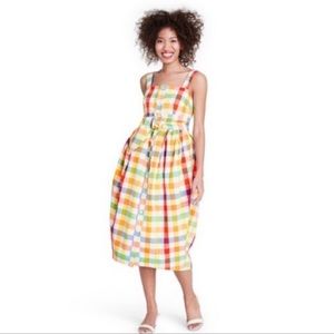Christopher John Rogers for Target NWT Gingham Rainbow Dress